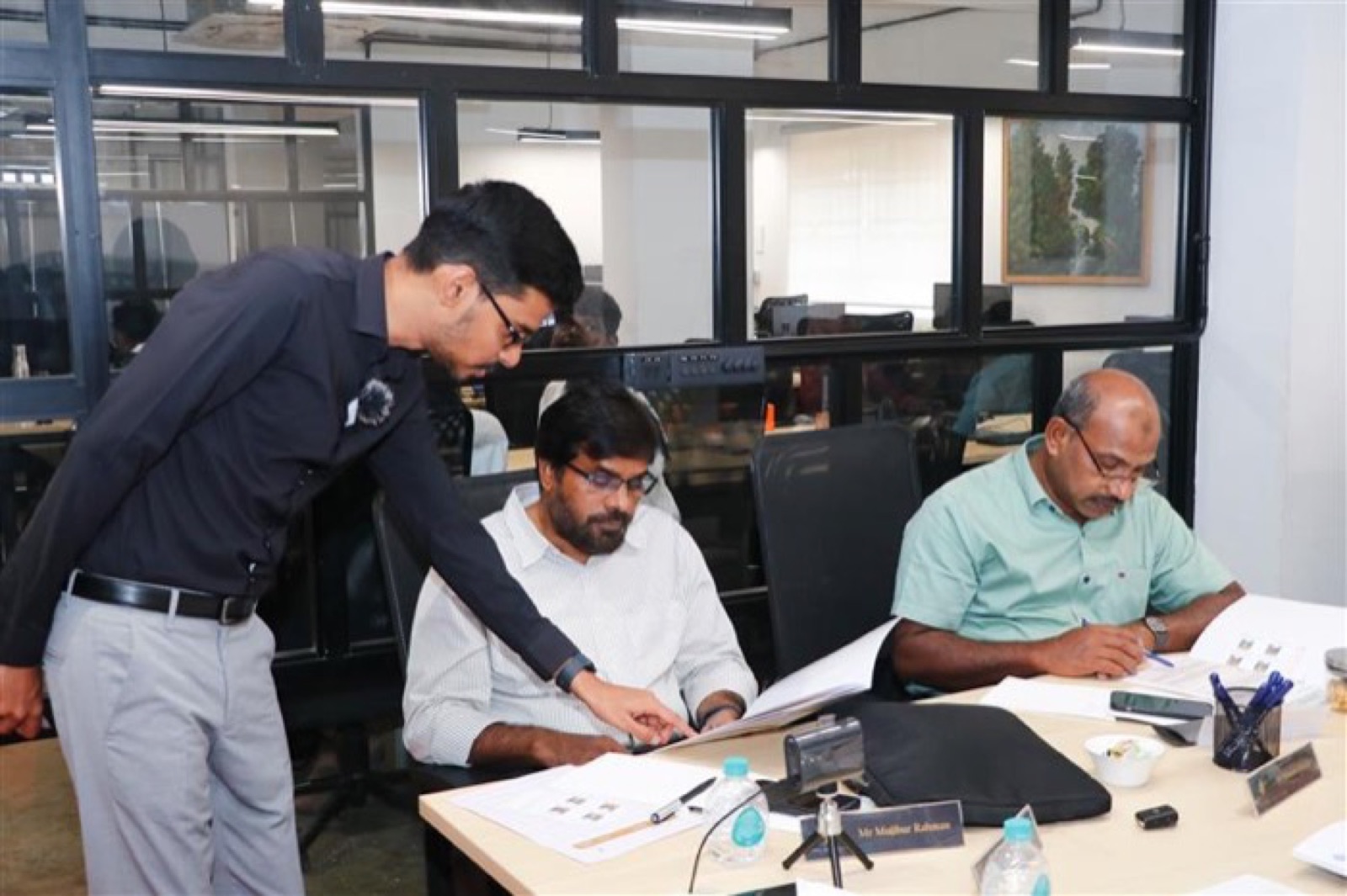 A working session in progress