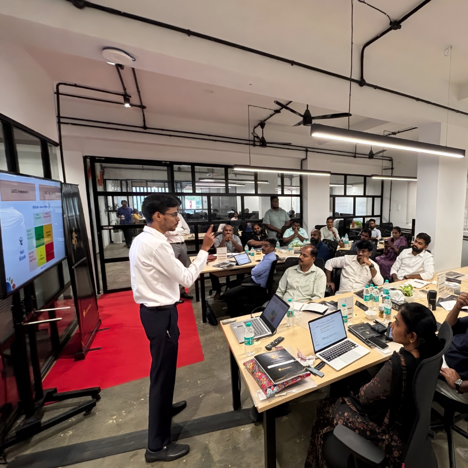 A facilitated leadership immersion in progress